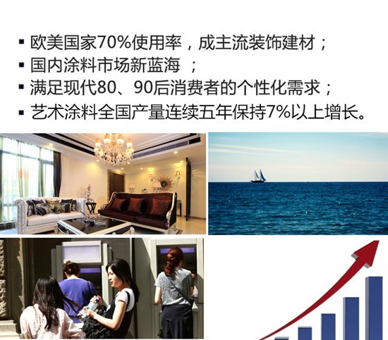 美涂士藝術(shù)涂料加盟：廣闊“錢景”，大有可為!