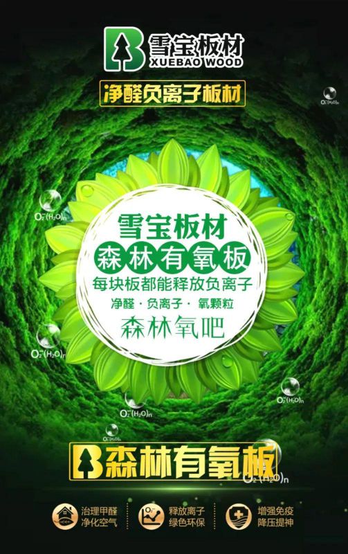 品牌產(chǎn)品|雪寶森林有氧板，有效釋放負氧離子長達15年