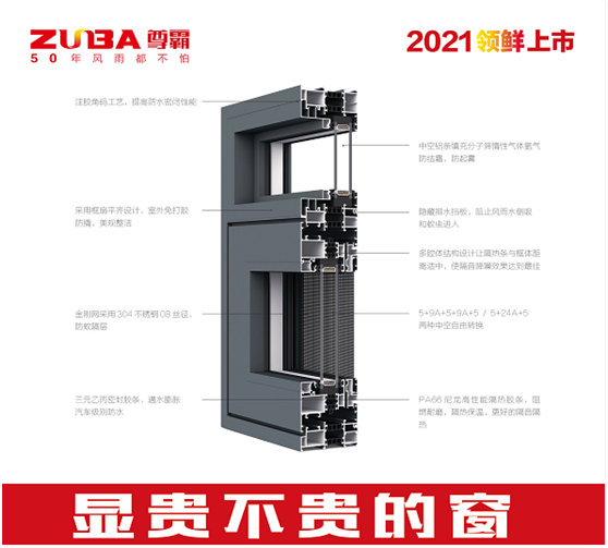 尊霸門(mén)窗2021新品上市 喚醒人居生活新方式