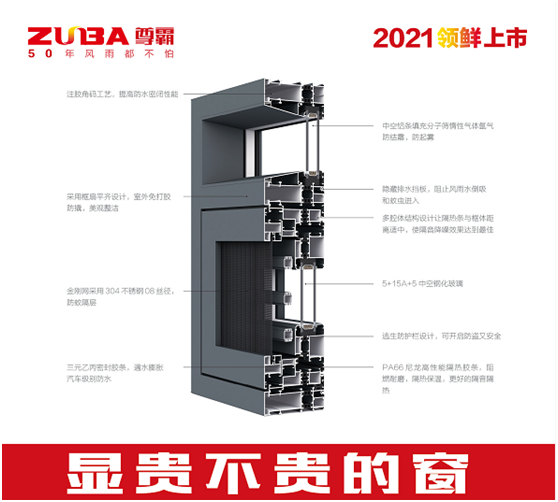 尊霸門(mén)窗2021新品上市 喚醒人居生活新方式